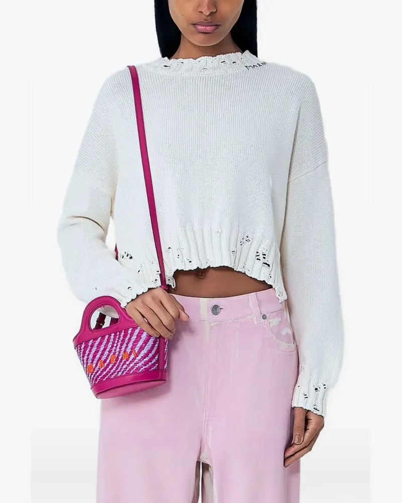 Marni Gerippter Strickpullover - Nude Nude