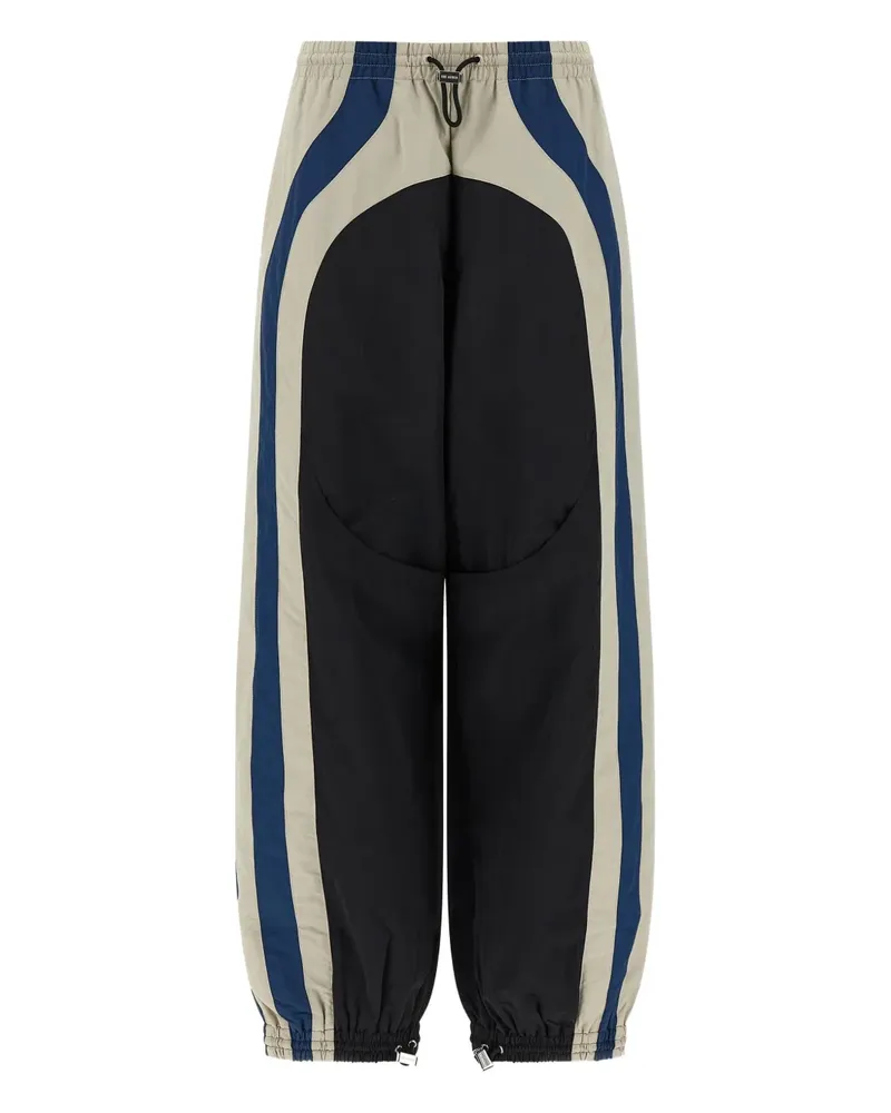ATTICO Gerade Hose mit Kordelzug - Schwarz Schwarz
