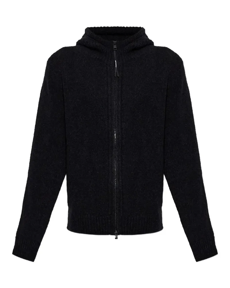 Moncler Kapuzencardigan mit Reißverschluss - Schwarz Schwarz