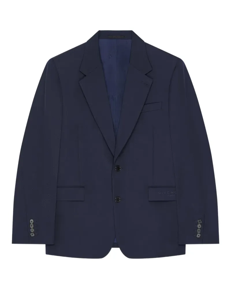 Givenchy Einreihige Jacke aus Wolle - Blau Blau