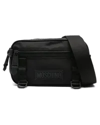 Moschino Gürteltasche mit Logo-Patch Schwarz