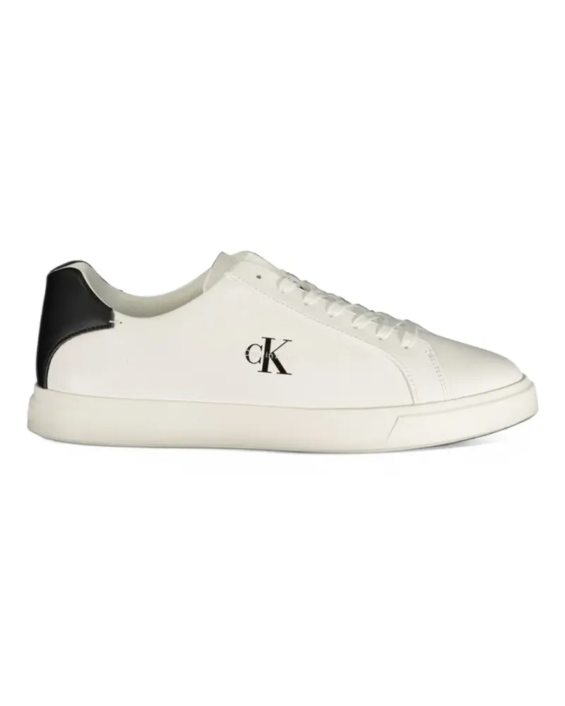 Calvin Klein Sneakers mit Logo-Print - Weiß Weiß