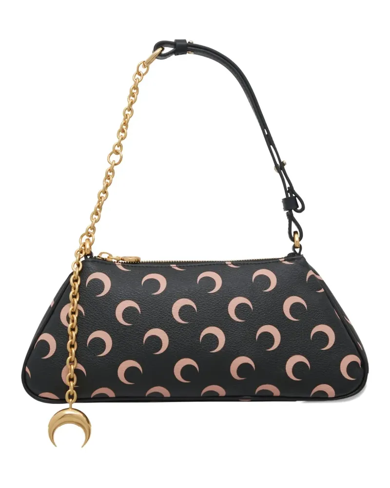 Marine Serre Clutch aus Canvas - Schwarz Schwarz