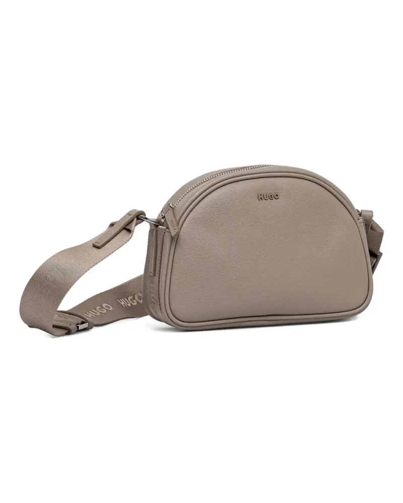 HUGO BOSS zip-fastening cross body bag - Nude Nude
