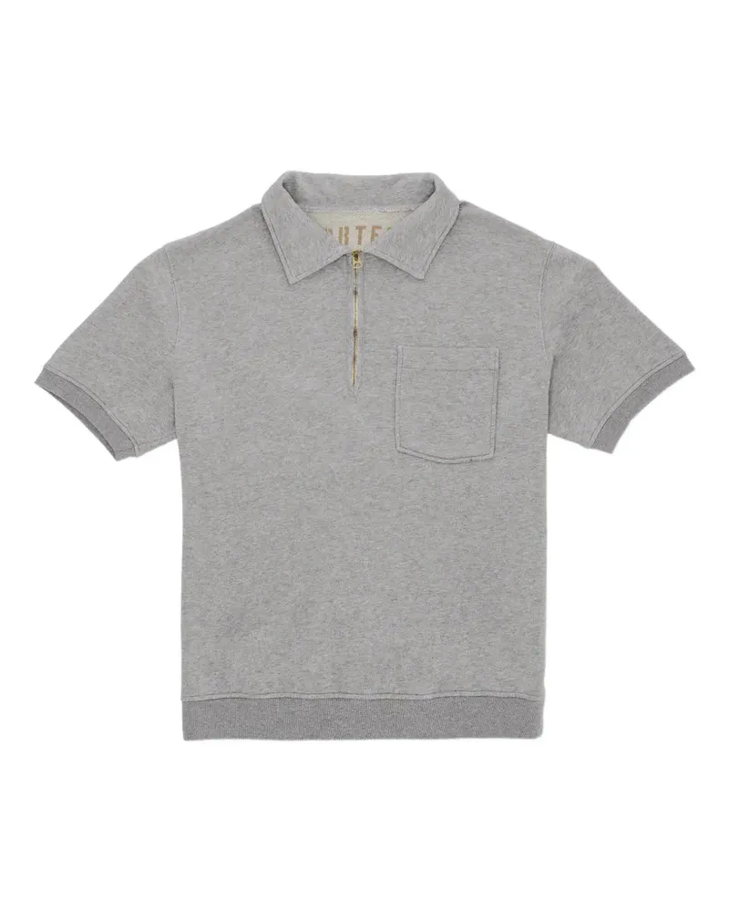 Fortela Yalepm zip short-sleeve polo shirt - Grau Grau