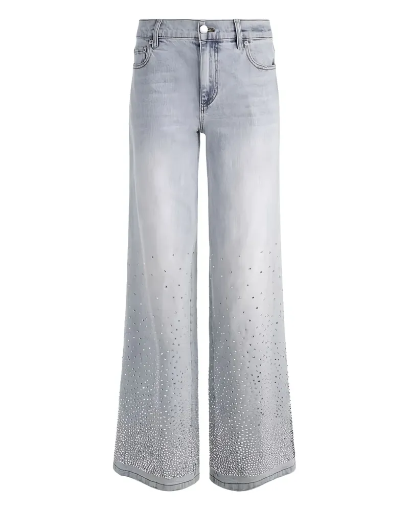 Alice + Olivia Verzierte Amazing Jeans - Grau Grau