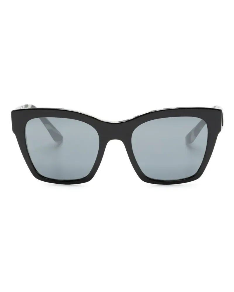 Dolce & Gabbana Sonnenbrille mit eckigem Gestell - Schwarz Schwarz