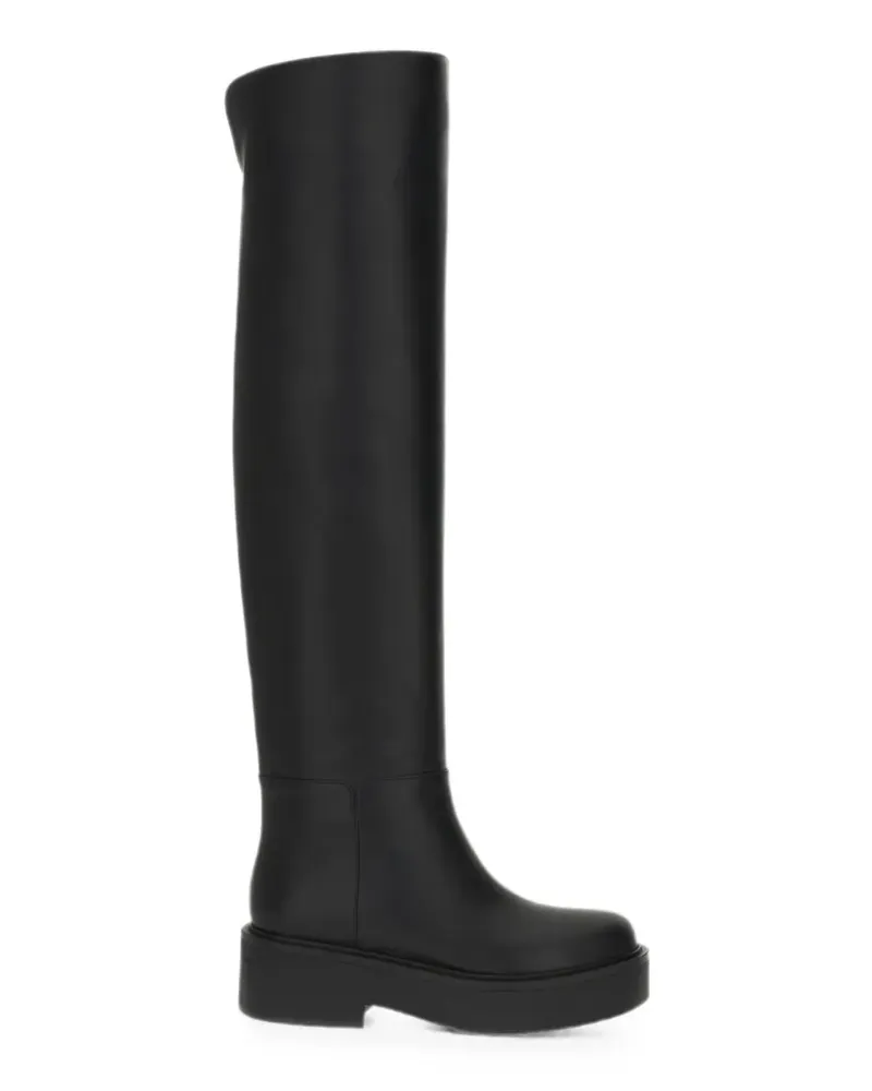 Gianvito Rossi Stiefel mit Plateausohle - Schwarz Schwarz