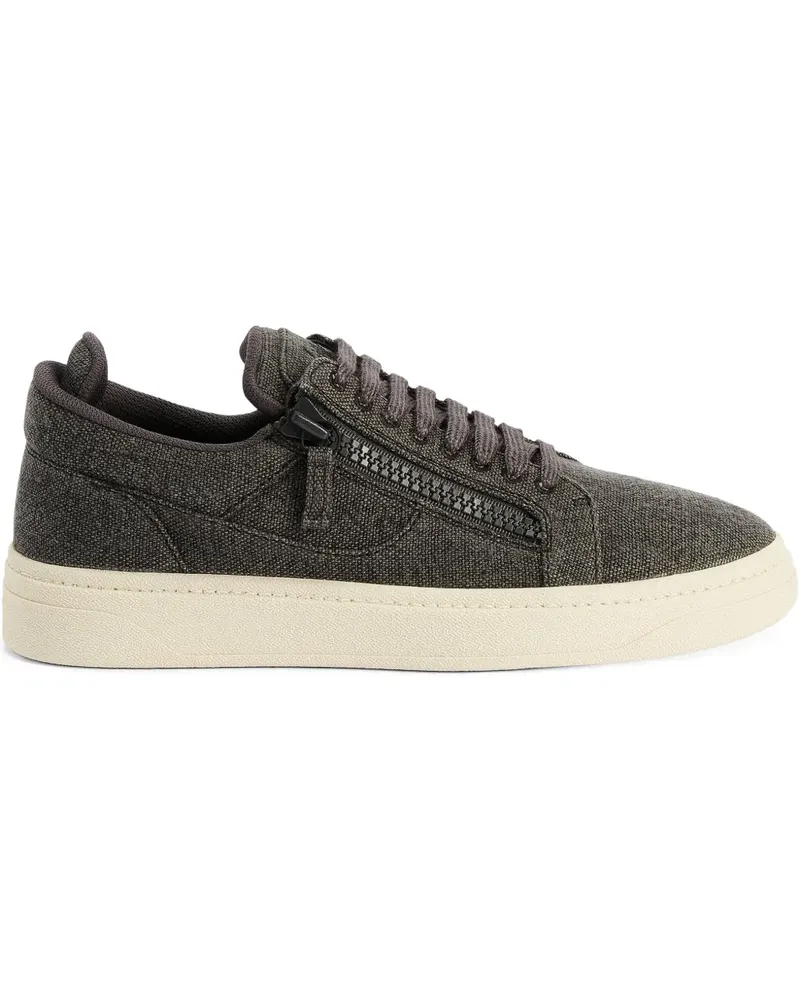 Giuseppe Zanotti Sneakers mit Reißverschluss - Schwarz Schwarz