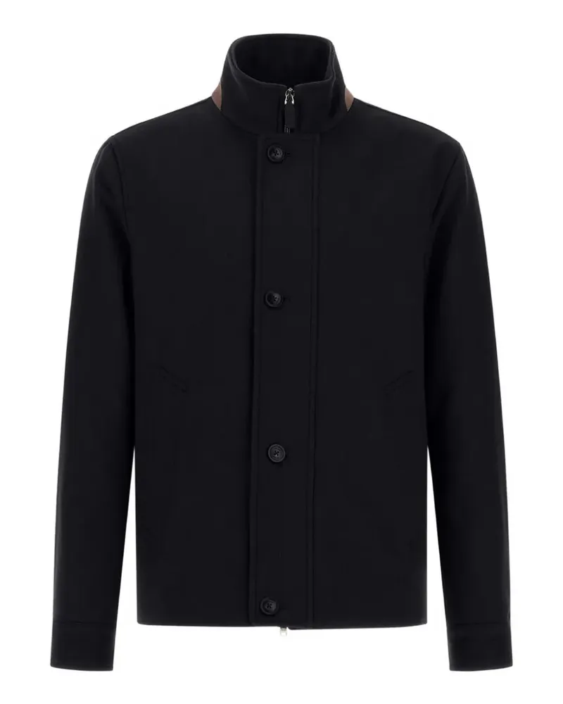 Herno Jacke mit Zobeloptik - Blau Blau