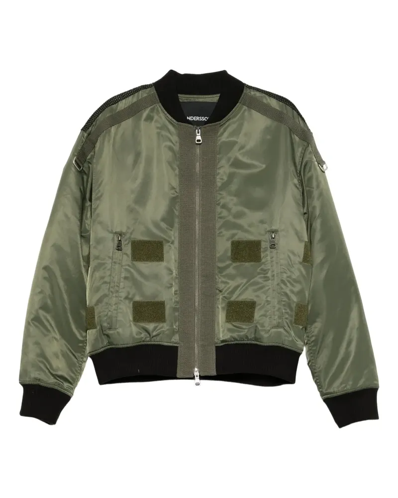 Andersson Bell Bomberjacke im Layering-Look - Grün Grün