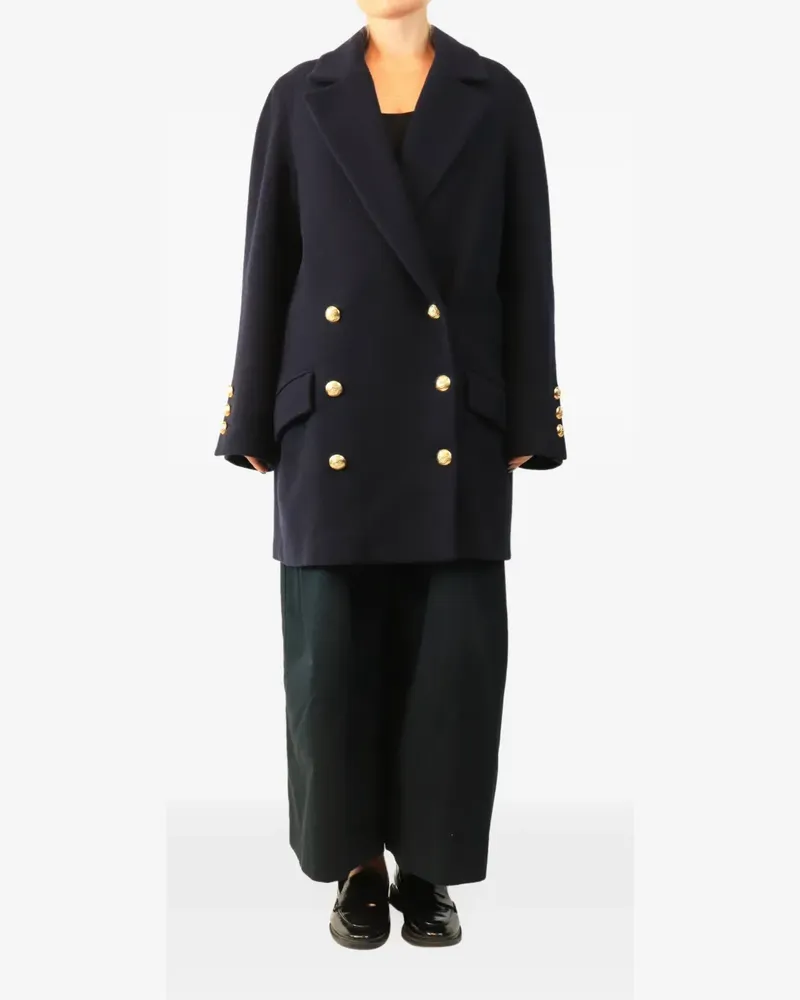 Raey double-breasted coat - Blau Blau