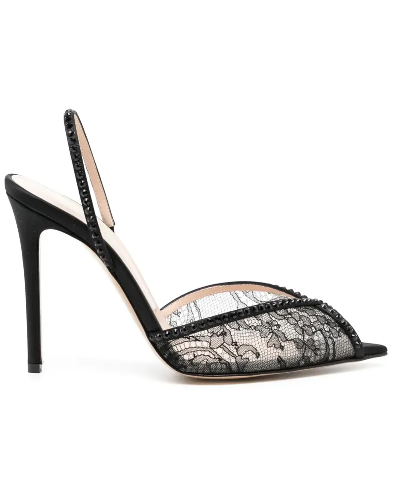 Andrea Wazen Slingback-Pumps 105mm - Schwarz Schwarz