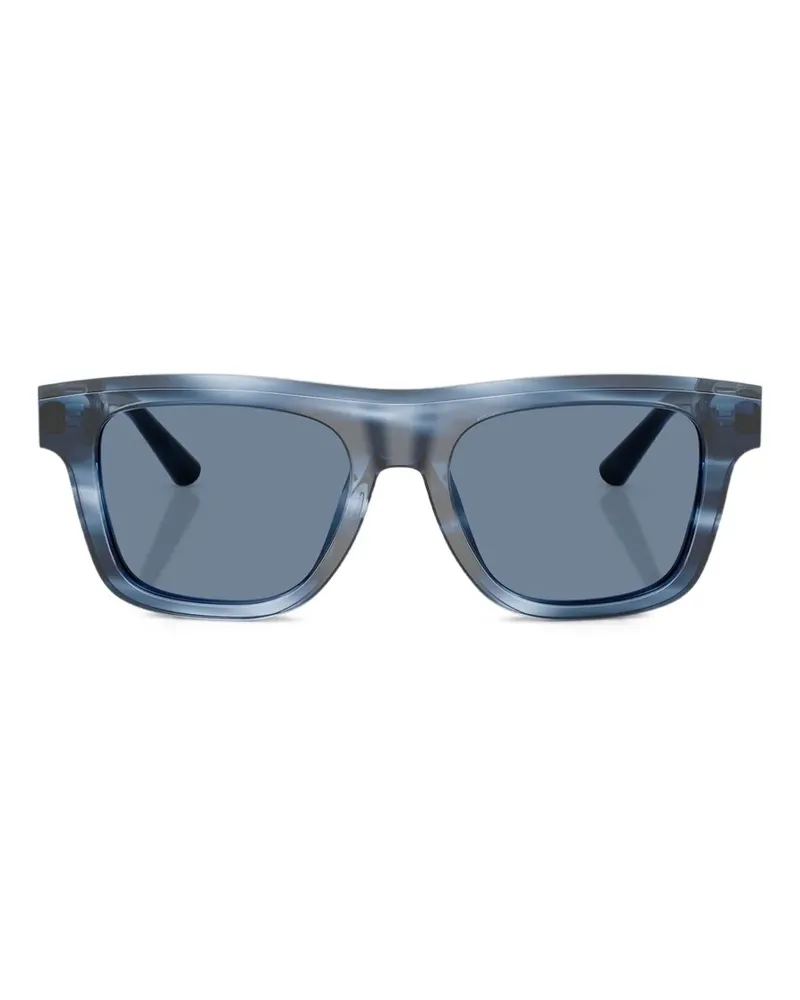Dolce & Gabbana Gestreifte Sonnenbrille - Blau Blau