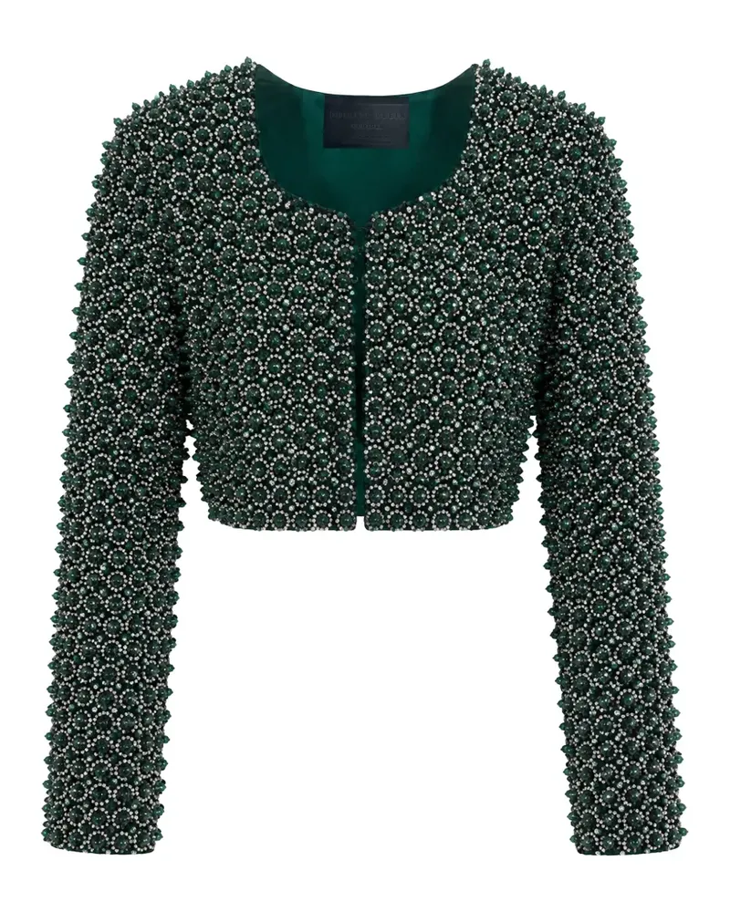 Philipp Plein Bolero mit Pailletten - Grün Grün