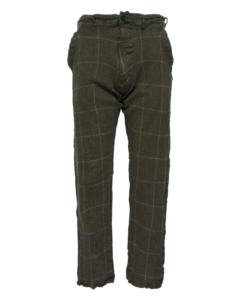 Comme des Garçons checked trousers - Grün Grün
