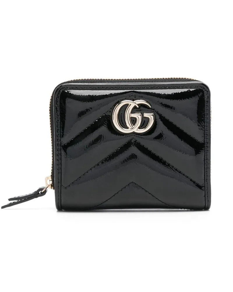Gucci Mini GG Marmont Portemonnaie - Schwarz Schwarz