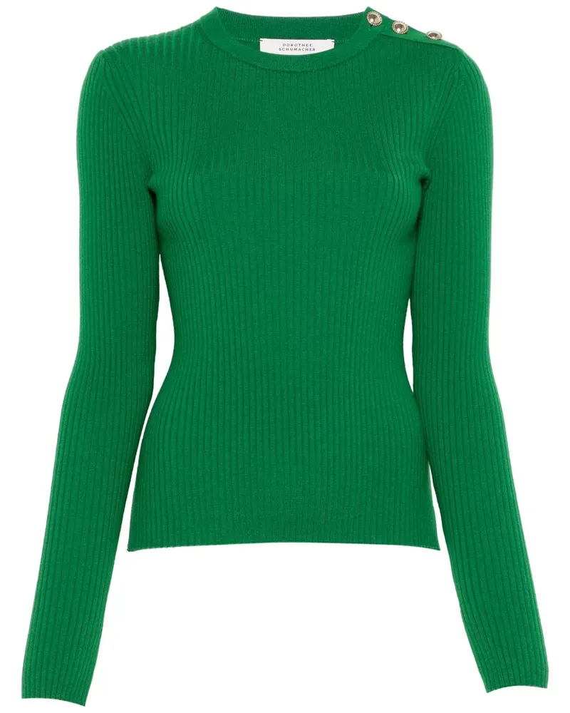 Dorothee Schumacher Pullover mit Schulterknöpfen - Grün Grün