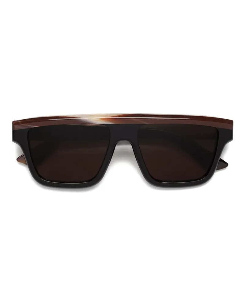 Marni Nistakari Sonnenbrille mit eckigem Gestell - Braun Braun