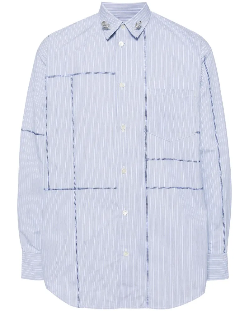 Doublet Gestreiftes Hemd - Blau Blau