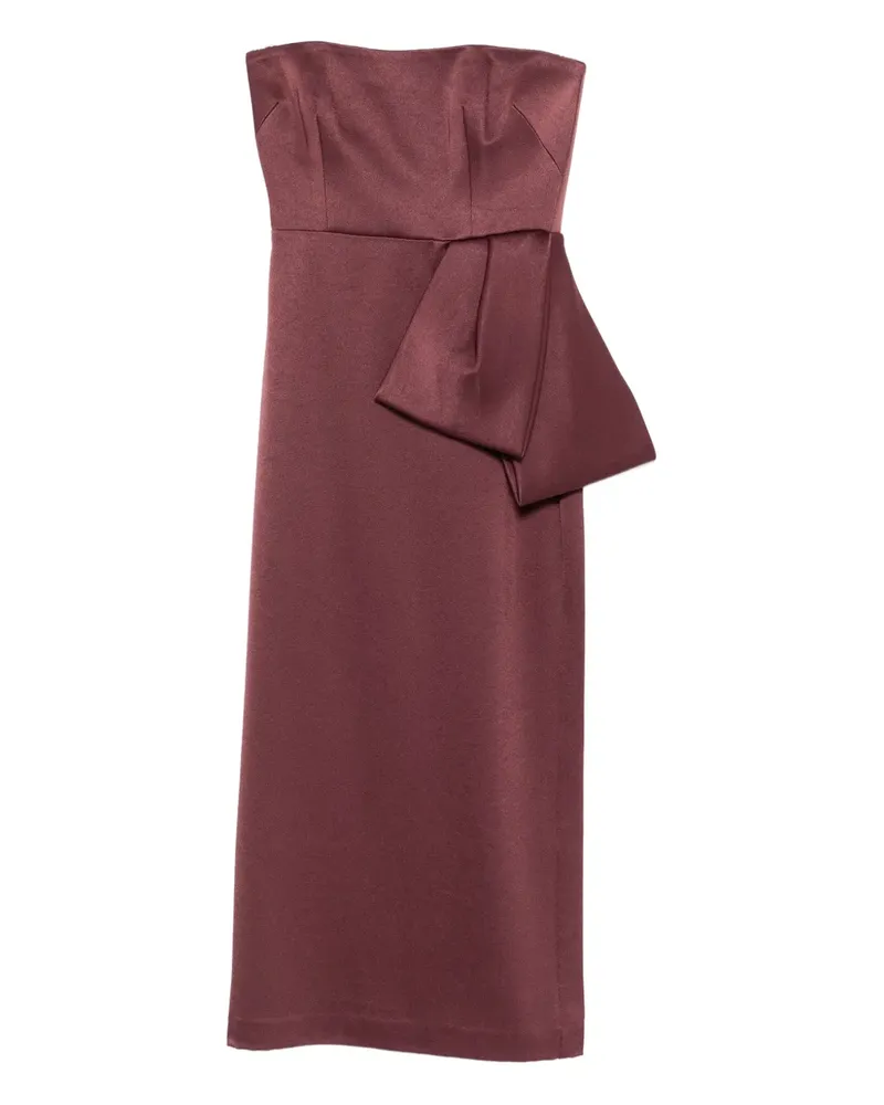 Alex Perry bow strapless midi dress - Violett Violett