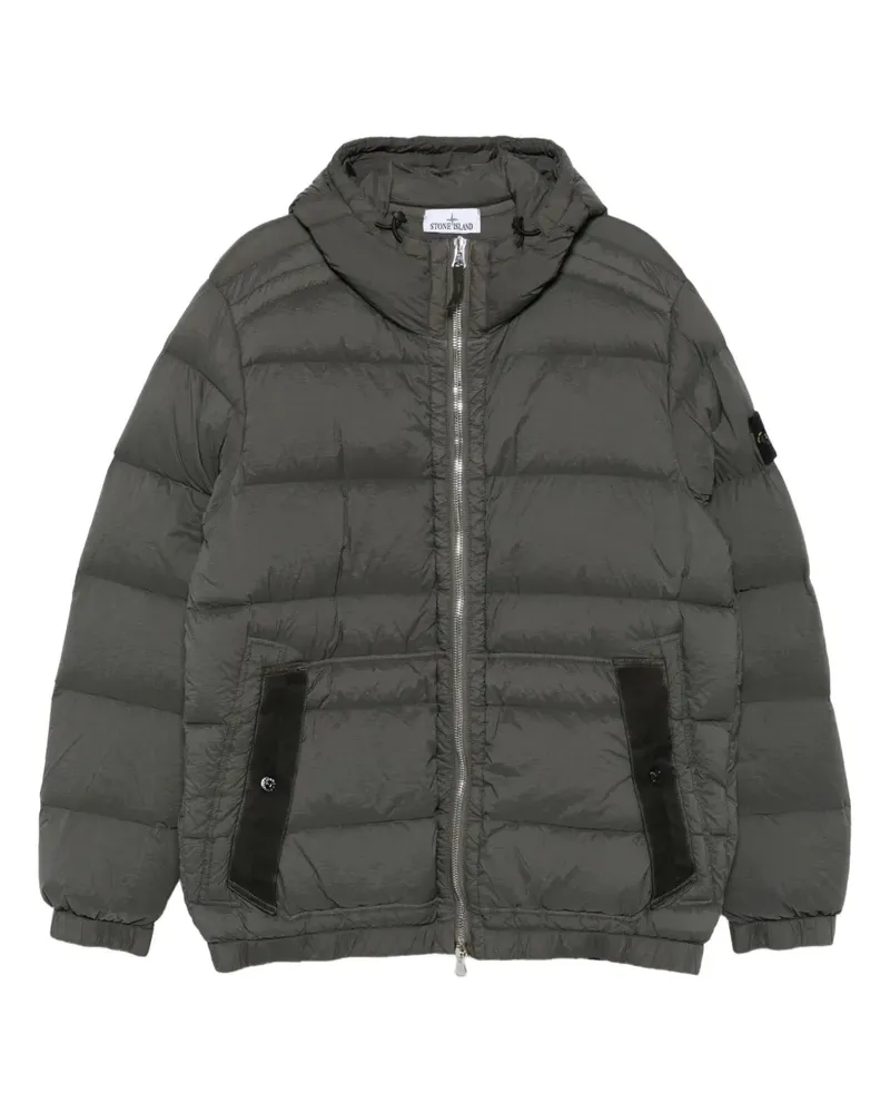 Stone Island Seamless Tunnel Steppjacke mit Kapuze - Grau Grau