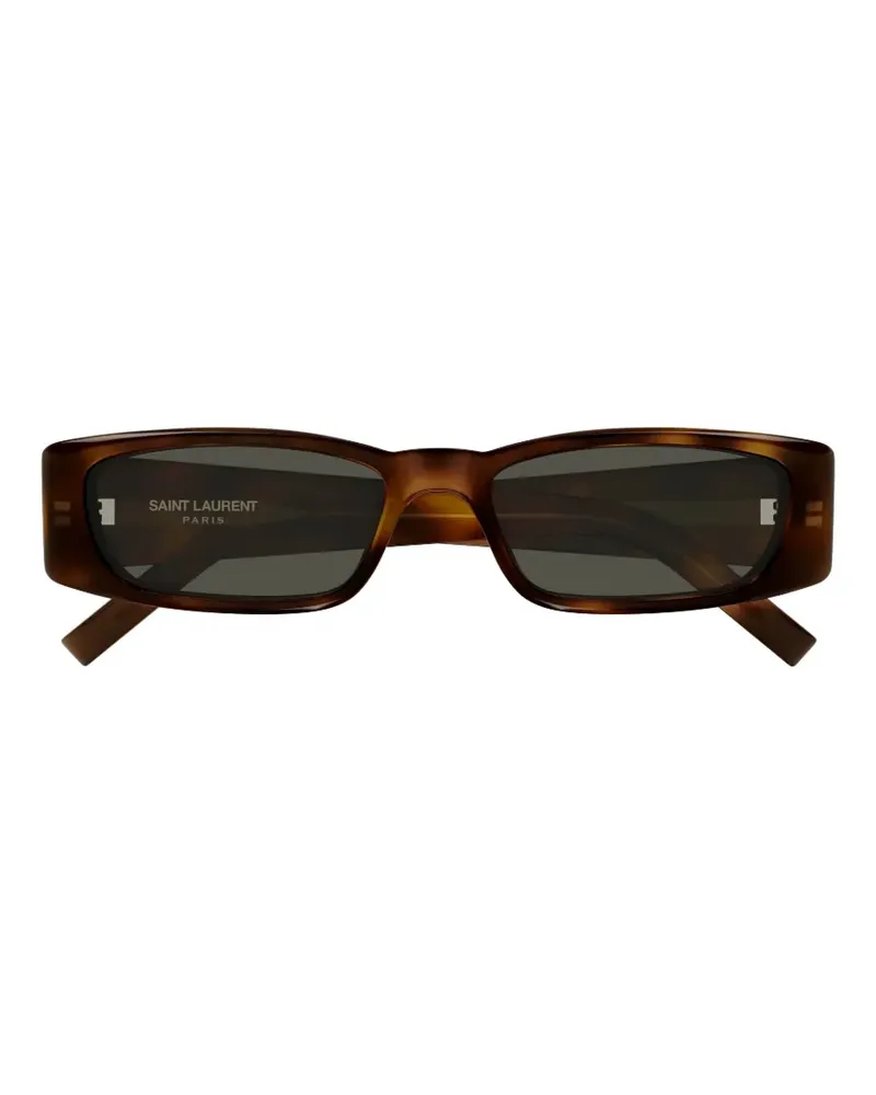 Saint Laurent SL 942 Sonnenbrille mit eckigem Gestell - Braun Braun