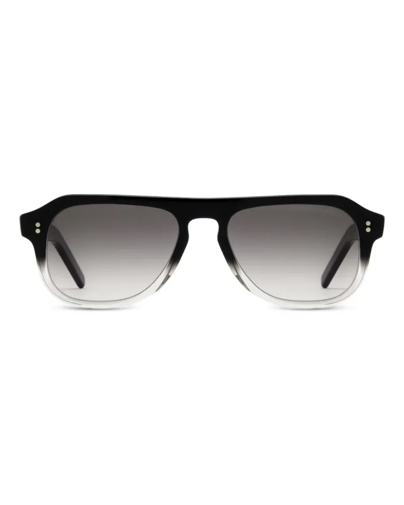 Cutler and Gross Sonnenbrille mit eckigem Gestell - Schwarz Schwarz