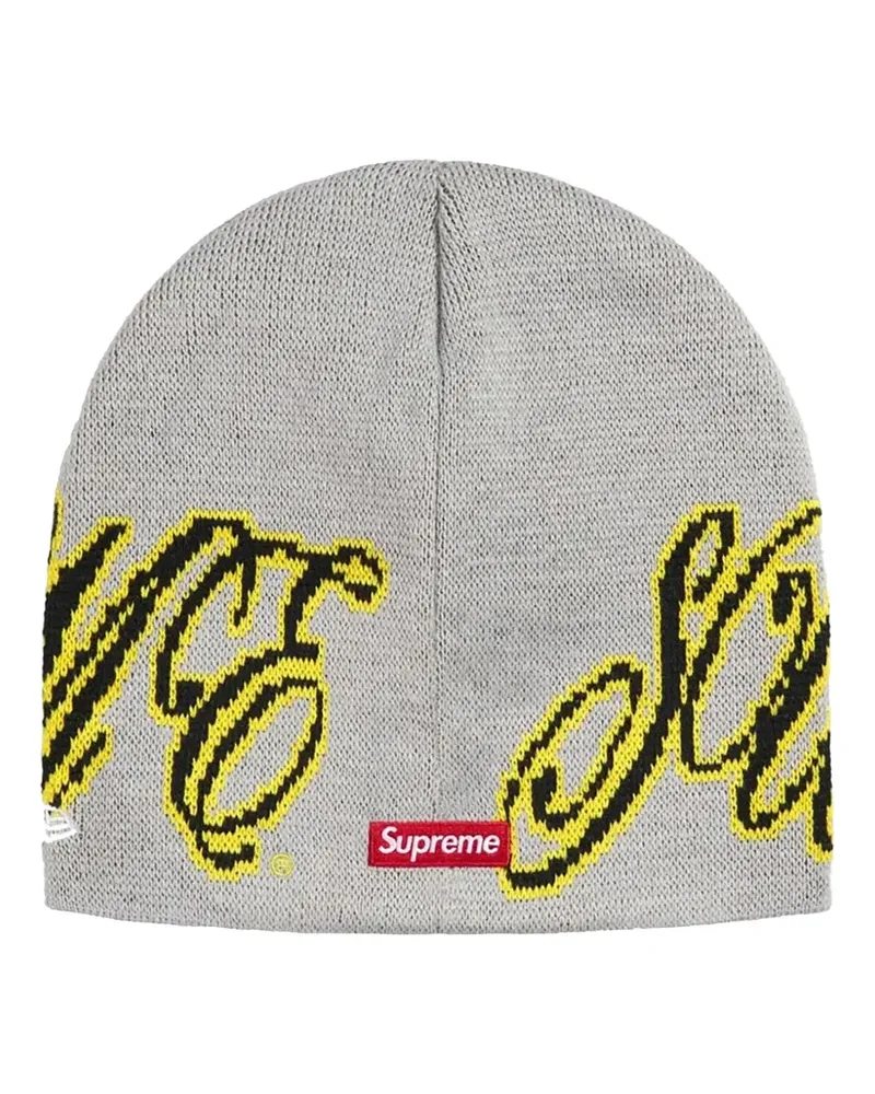 Supreme Being x New Era cursive beanie hat - Grau Grau