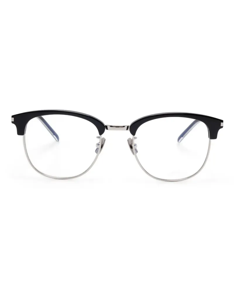 Saint Laurent Brille mit Panto-Gestell - Schwarz Schwarz