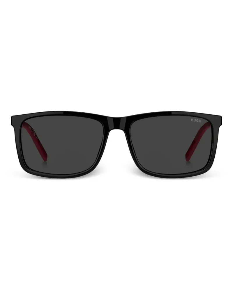 HUGO BOSS rectangle-frame sunglasses - Schwarz Schwarz