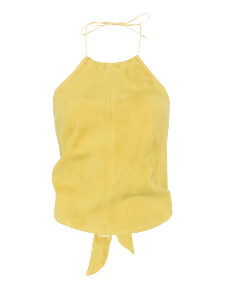 Stouls Rosie Neckholder-Top mit Schnürung - Gelb Gelb