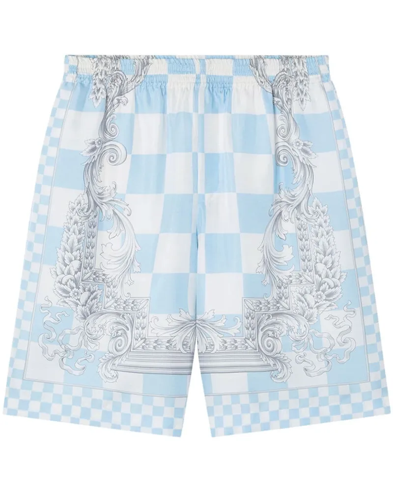 Versace Medusa Contrasto Seidenshorts - Blau Blau