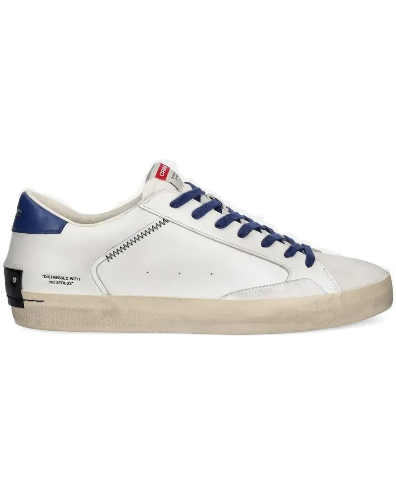 Crime Sneakers mit Ledereinsätzen - Weiß Weiß
