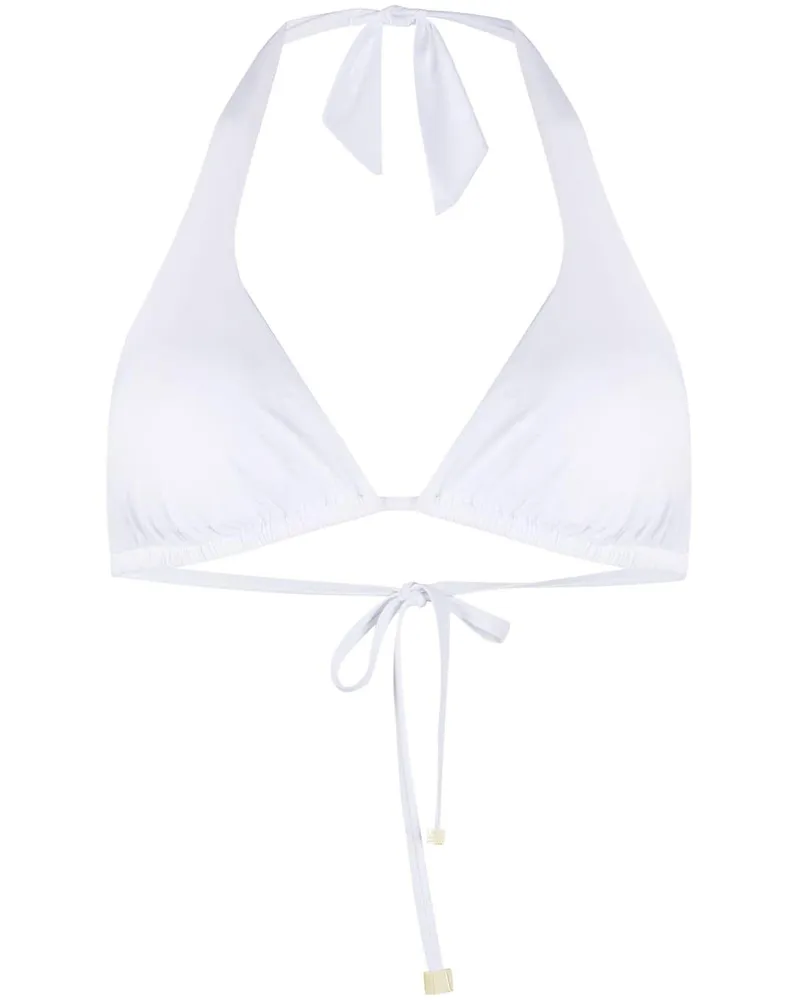 Dolce & Gabbana Klassisches Triangel-Bikinioberteil - Weiß Weiß
