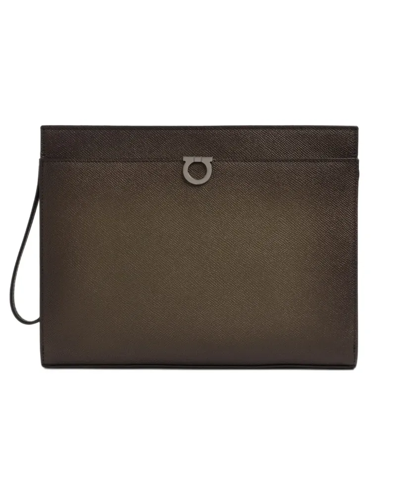 Ferragamo Gancini Clutch - Grün Grün