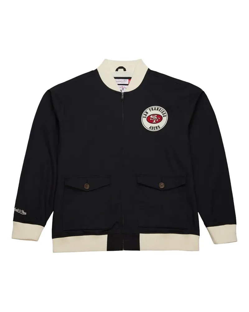Mitchell & Ness NFL Replay 49ers Jacke - Schwarz Schwarz
