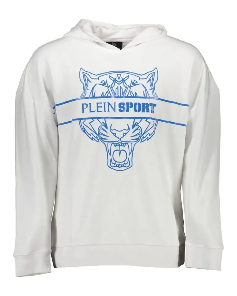 Philipp Plein Tiger-print hoodie - Weiß Weiß