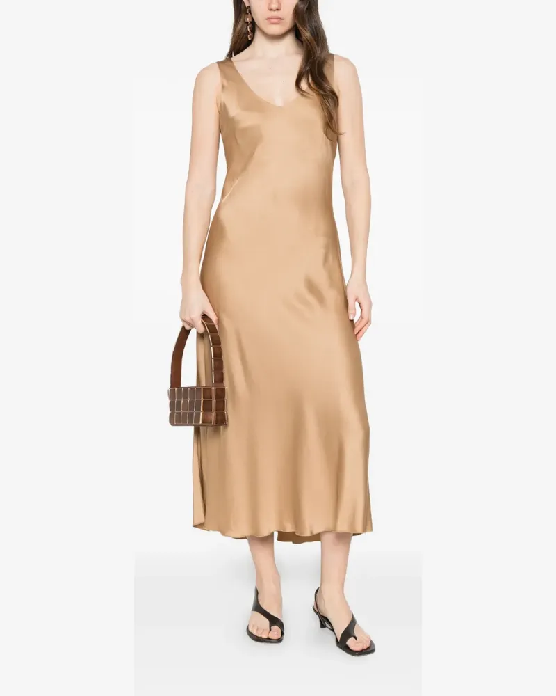 Dixie V-neck midi dress - Nude Nude