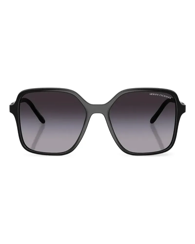 Armani Exchange Sonnenbrille mit eckigem Gestell - Schwarz Schwarz