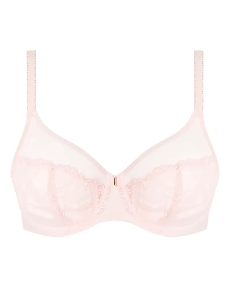 Chantelle BH aus Mesh mit Blumenspitze - Rosa Rosa