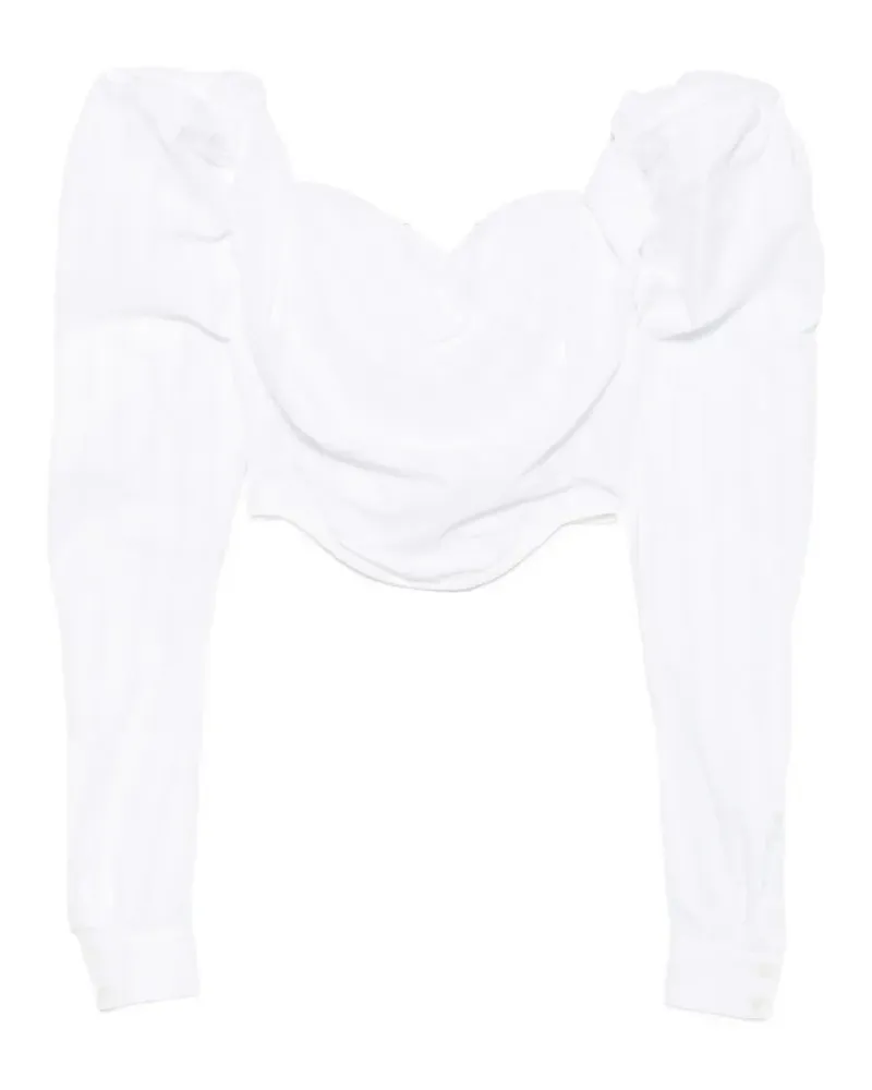 Vivienne Westwood Sunday puff-sleeve corset top - Weiß Weiß