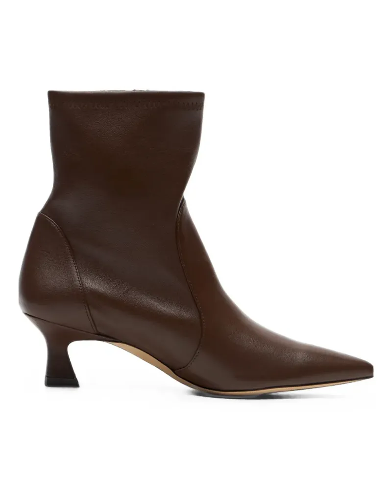 Stuart Weitzman Vinnie Stiefeletten mit Design-Absatz - Braun Braun