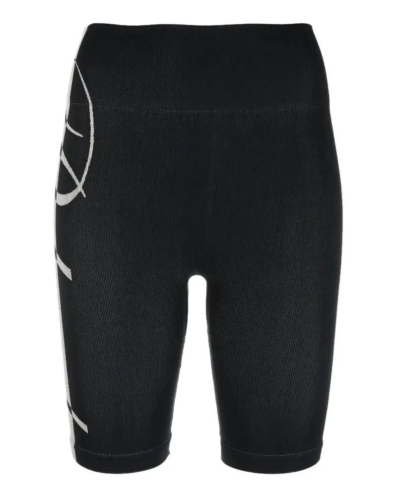 RHUDE Core Techknit cycling shorts - Schwarz Schwarz