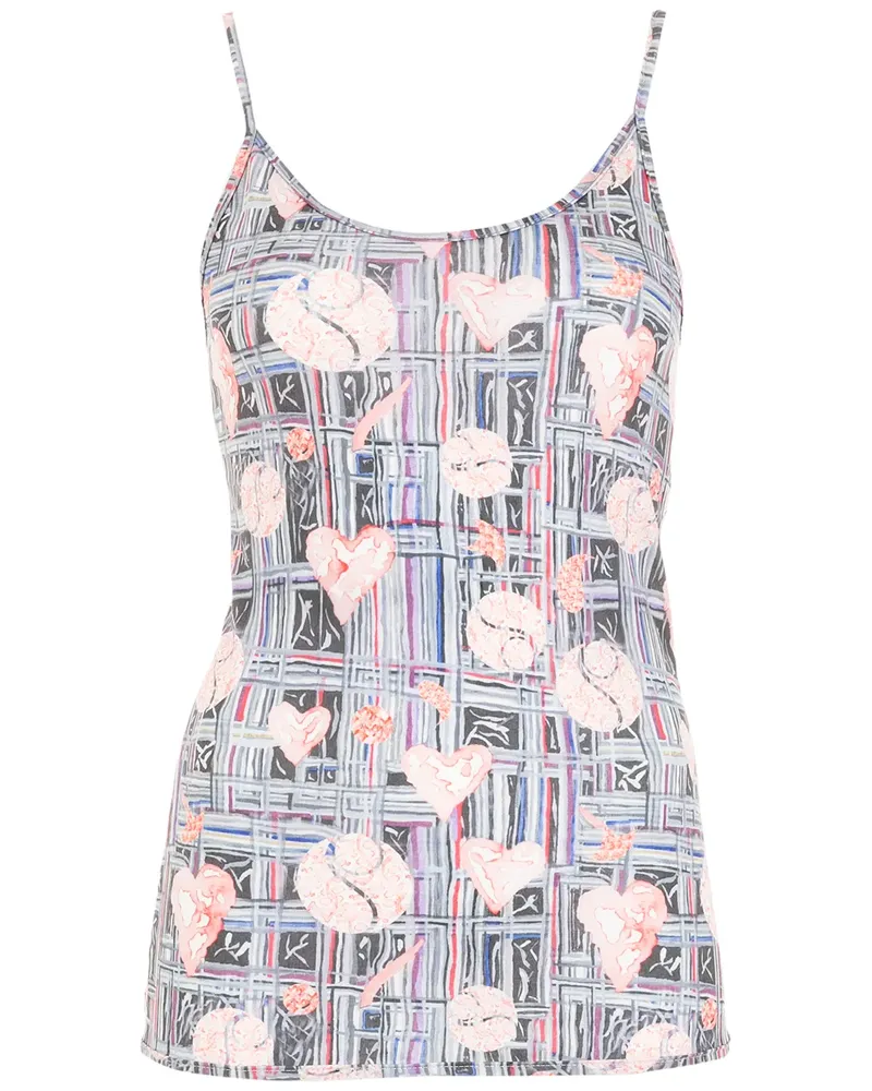 Amir Slama Top mit grafischem Print - Mehrfarbig Mehrfarbig