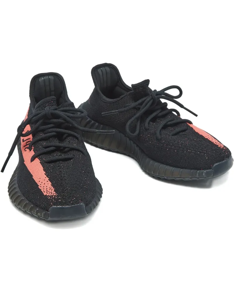 adidas Boost 350 V2 knit suede sneakers - Schwarz Schwarz