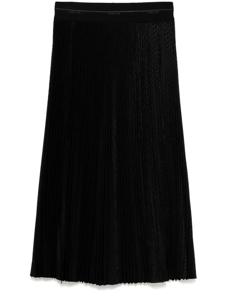 Helmut Lang LWB Faltenrock - Schwarz Schwarz