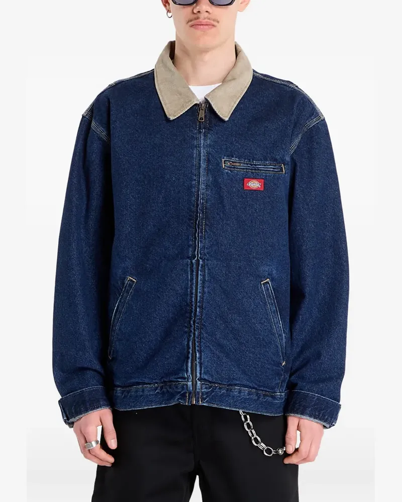 Dickies Jeansjacke mit Cordkragen - Blau Blau