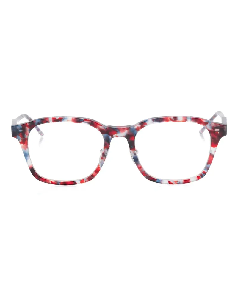 Thom Browne Brille mit eckigem Gestell - Blau Blau