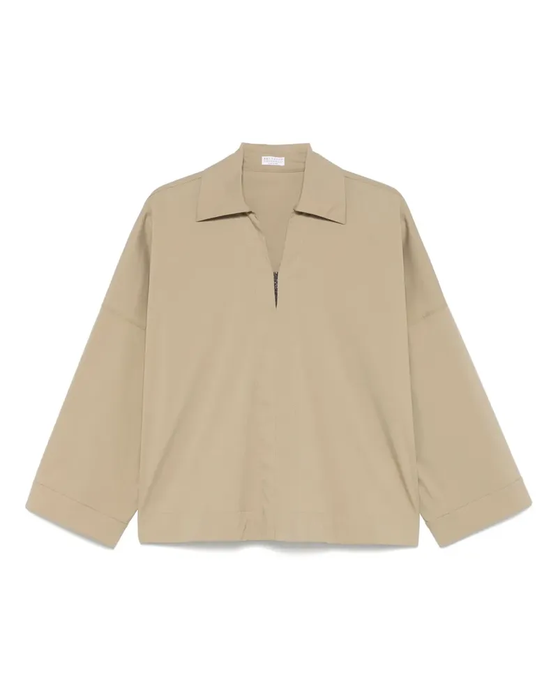 Brunello Cucinelli Klassische Bluse - Grün Grün